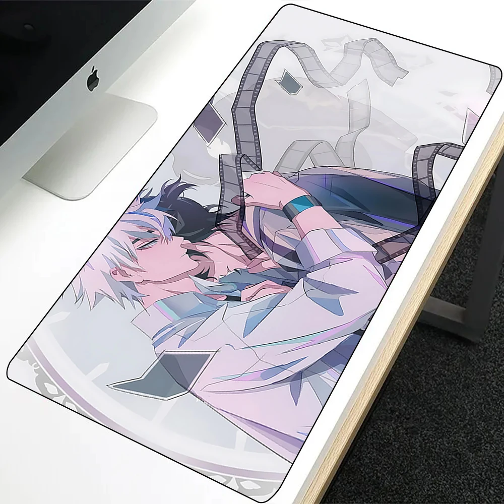 Anime Link Click Mousepad HD Printing Computer Gamers Locking Edge Non-slip Mouse Pad XXL90x40cm Keyboard PC Desk Pad