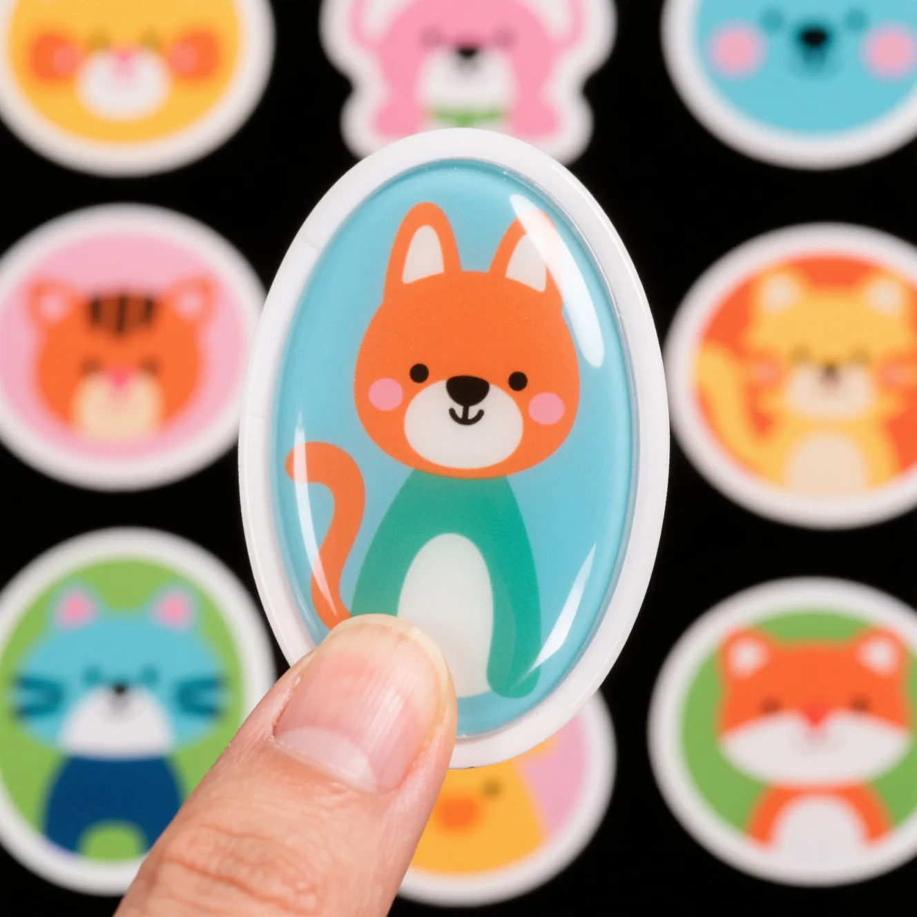 

Dome Sticker Designed To Withstand Abrasion And Frequent Handling