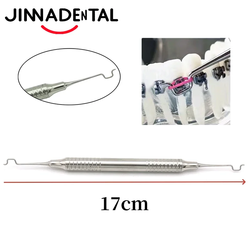Dental Ligature Twirl-On Placer Holder Tool Elastic Ligation Ring Module Inserter for Braces Dentist Orthodontist Instrument