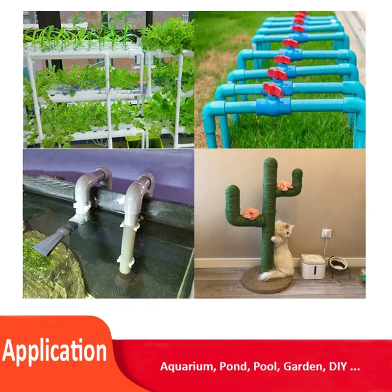 1Pcs PVC ลด Socket 20,25,32,40,50,63,75,90,110มม.Solvent Weld ความดันตัวเชื่อมต่อท่อ Aquarium ชลประทาน
