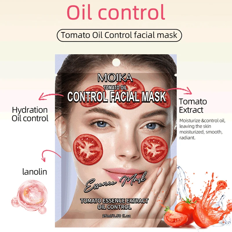 

1/5/10/20pcs Tomato Oil-Control Facial Mask Moisturizing Firming Hydrating Skin Care
