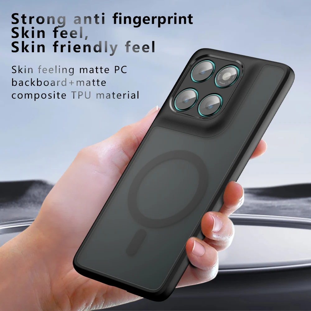 

for Magsafe Transparent Magnetic Case for Motorola Edge 60 Fusion 60 Stylus 50 Pro S50 Neo Moto G85 G86 Power G56 5G Cover CL006
