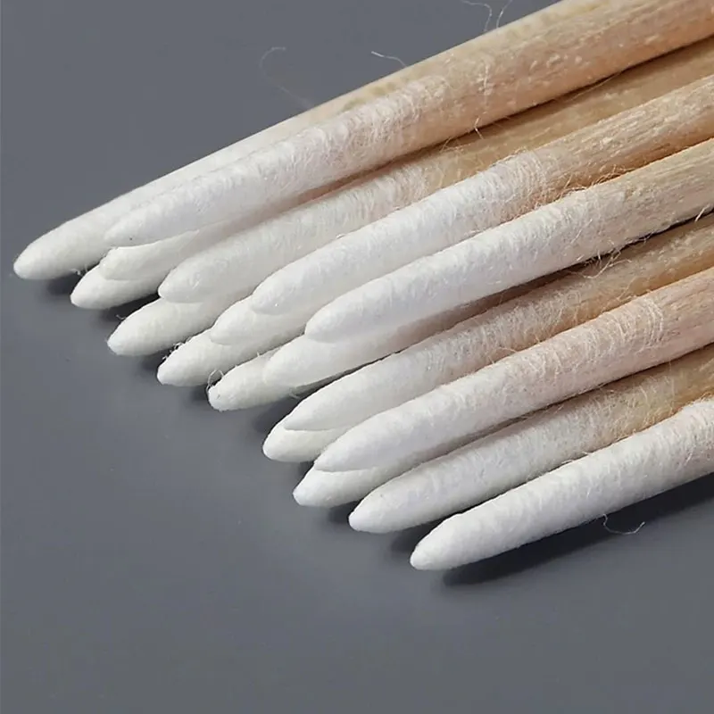 Tip Cotton Swab embroidery Makeup Eyebrow Trimming Eyeliner Superfine Small Head Toothpick Disposable Beauty Cleaning