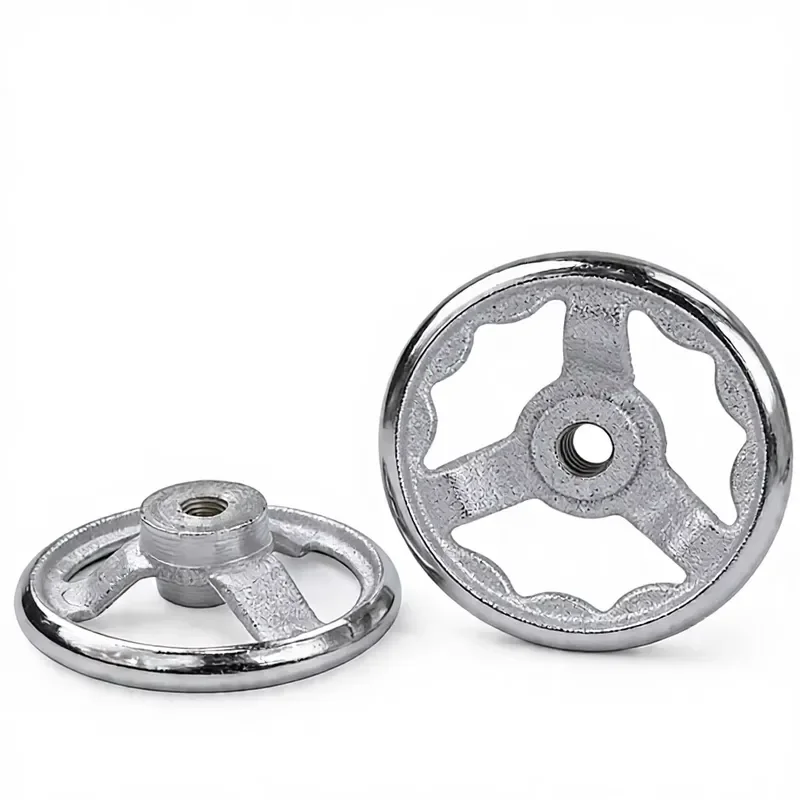 for 3 Inch Cast Iron Handwheel M8 to M18 Threaded Hole Without Handle Industrial Machine Part Replacement Accessory