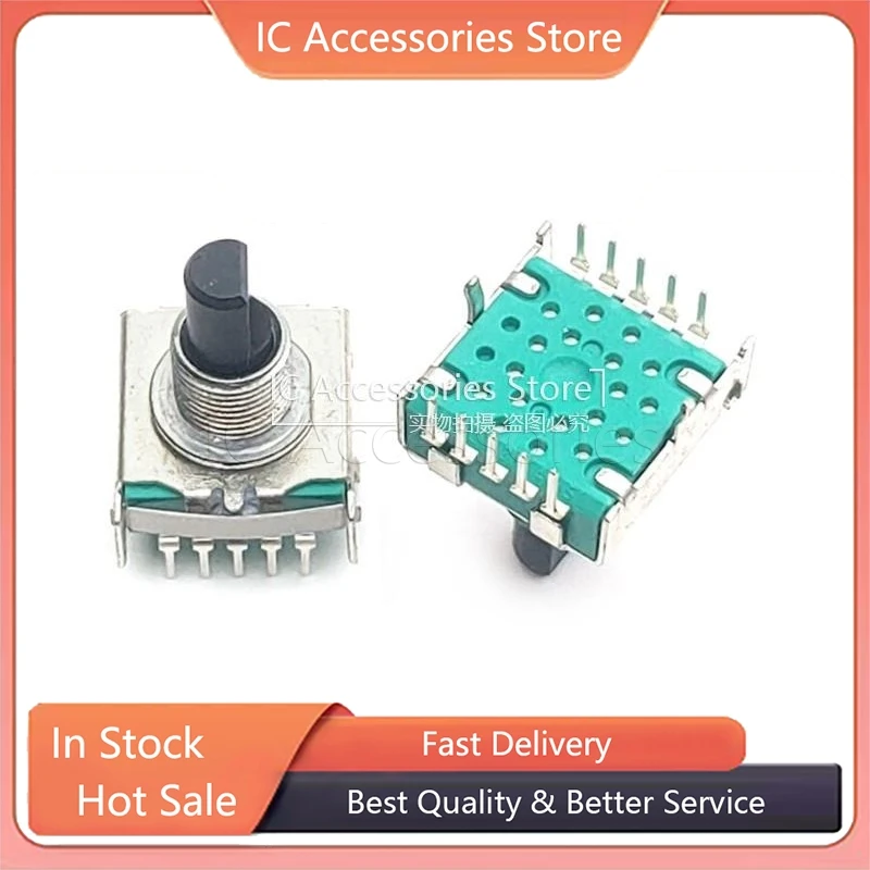 2PCS RS17 Type Rotary Switch Conversion Switch Gear Switch 1*2 Gear Half Shaft 15MM Band Switch