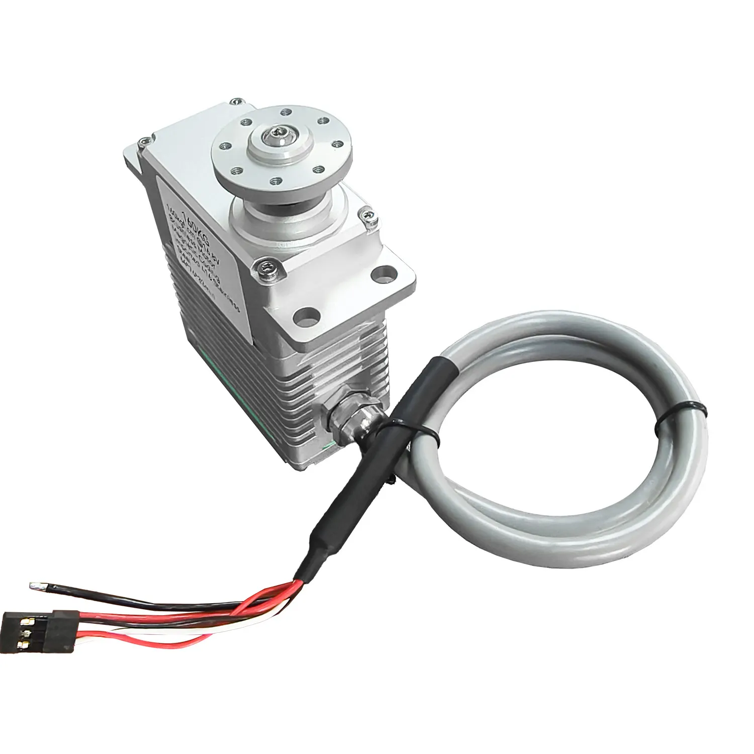 12V 160kg High Torque Steel Gear Aluminum Case PWM-controlled Brushless DC Servo Moto Digital Servo  Accessories