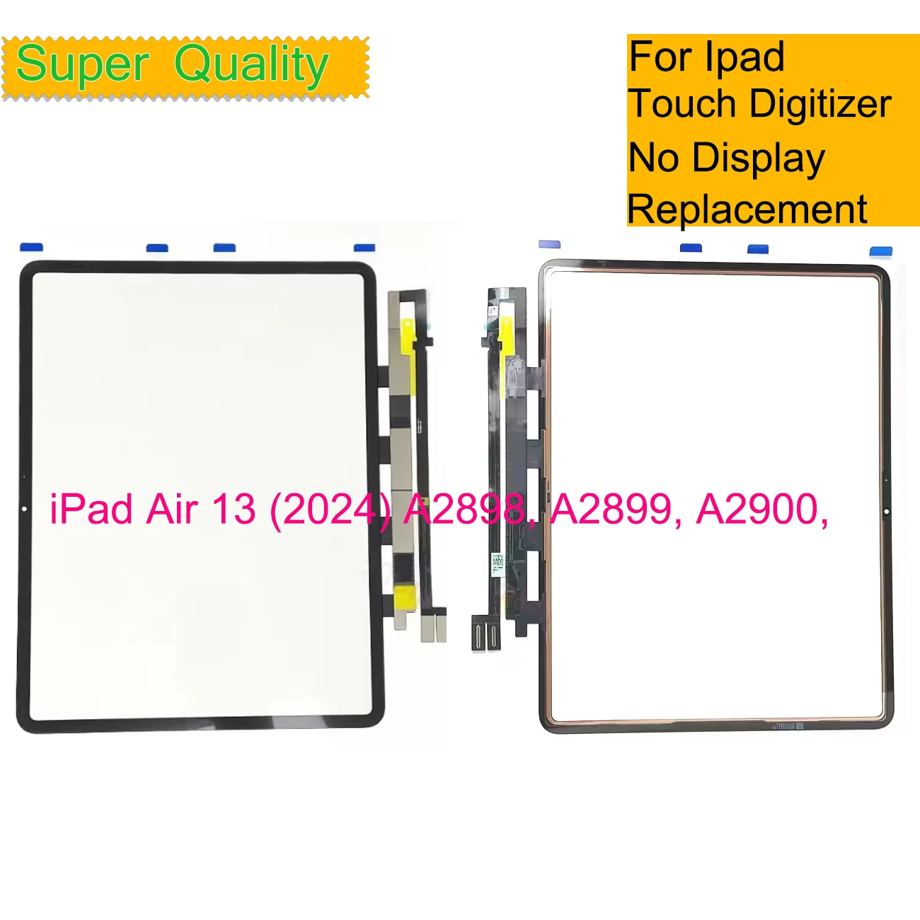 

For iPad Air 13 2024 M2 A2898 A2899 A2900 Touch Screen Digitizer Panel Touch Glass Sensor With OCA Repair