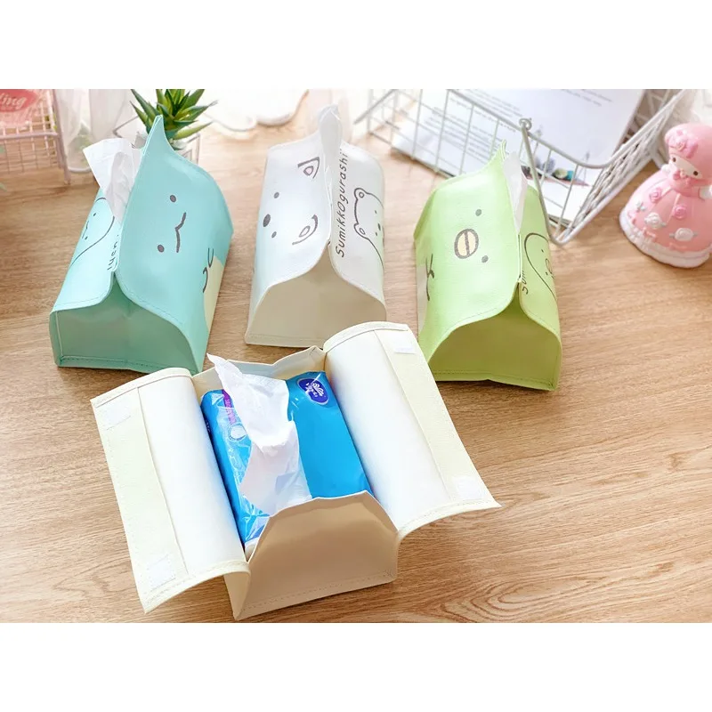 Disney Stitch Tissue Box Paper Tissue Dispenser Tissue Box Baby Wipes Box Home Car Organizer Pouch Decorative Tabletop Bathroom