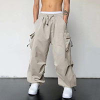 Harajuku Oversized Cargo Parachute Pants Women Men Streetwear Vintage Hip Hop Wide Leg Joggers Baggy Casual Sweatpants Techwear