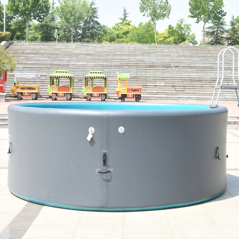 LRS Custom Size Durable PVC 15mm Thick Children's Newborn Backyard Inflatable Waterproof Anti-Slip Portable Round Swimming Pool