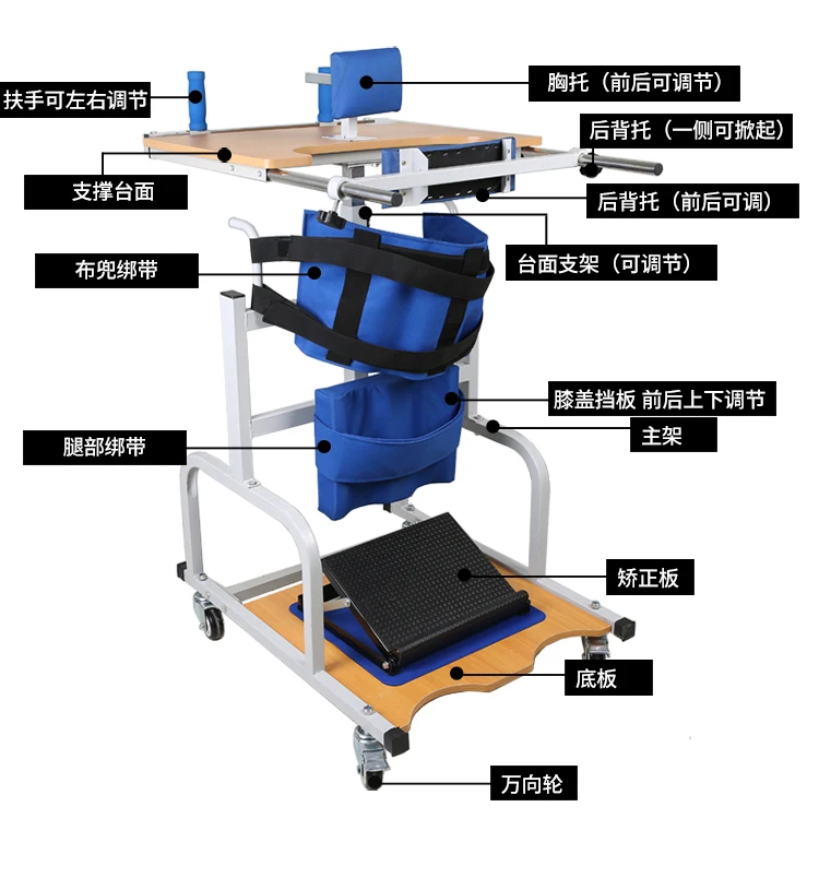 Factory Direct 2026 Top RatedStanding frame rehabilitation Standing frame helps the elderly walk, toddler hemiplegia