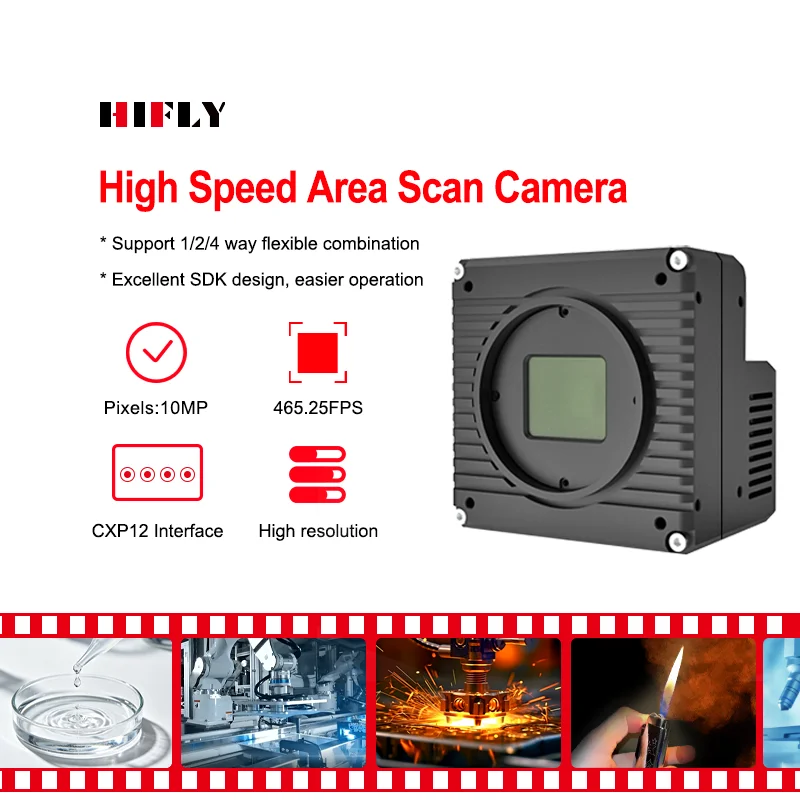 HIFLY High Speed 465.25FPS Machine Vision 10MP 4/3