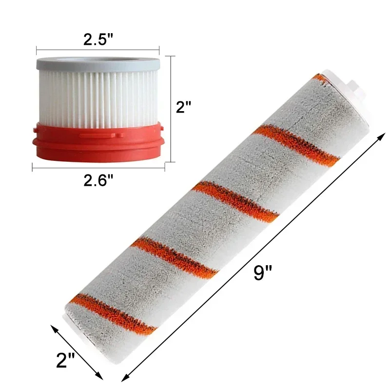 ملحقات مكنسة كهربائية لاسلكية محمولة باليد من HEPA ، طقم أجزاء فرشاة ممسحة دوارة ، فلتر HEPA لـ V10 ، V9 ، V9B
