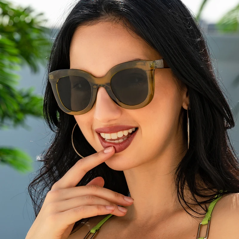 Vintage Women Oval Sunglasses Brand Designer Sun Glasses For Men UV400 Driving Eyewear Classic Brown Black Eyeglass Gafas De Sol