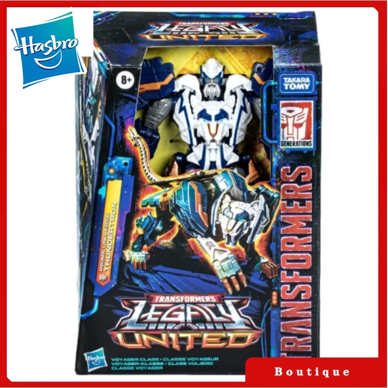 En stock Hasbro Transformers juguete Legacy United Voyage Class Prime Universe Thundertron figuras de acción regalos pasatiempos clásicos
