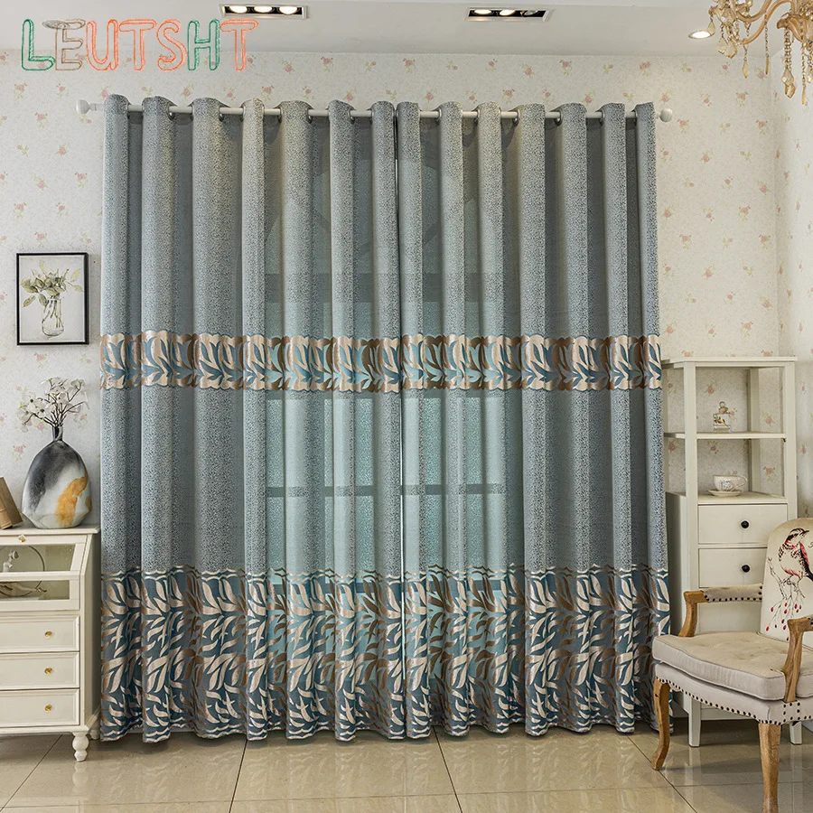 حجم مخصص الراقية الجاكار ستارة مجوفة الأزرق الحديثة بسيطة غرفة المعيشة غرفة نوم التقسيم شاشة الباب مصراع #2