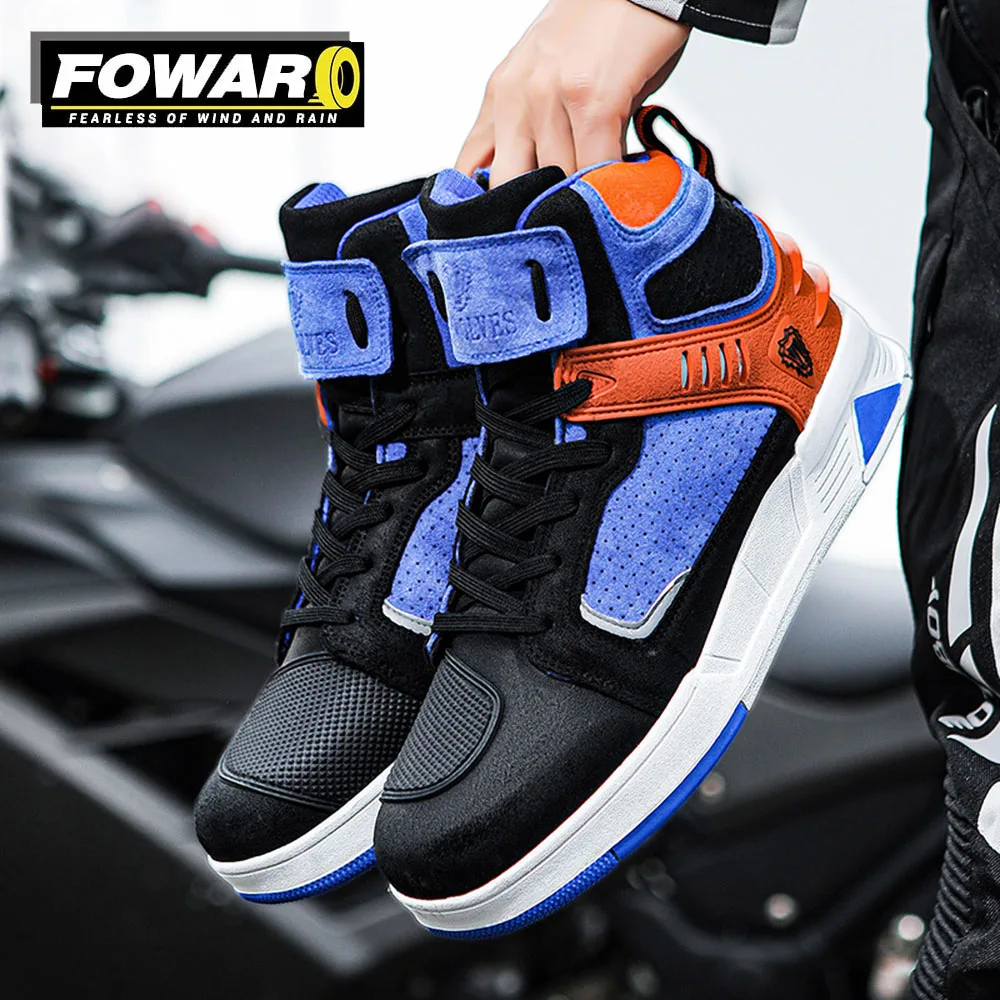 

Men Women Road Cycling Shoes Fall Prevention Motocross Boots Portability Cycling Motorcycle Shoes Deodorization Knight Shoes