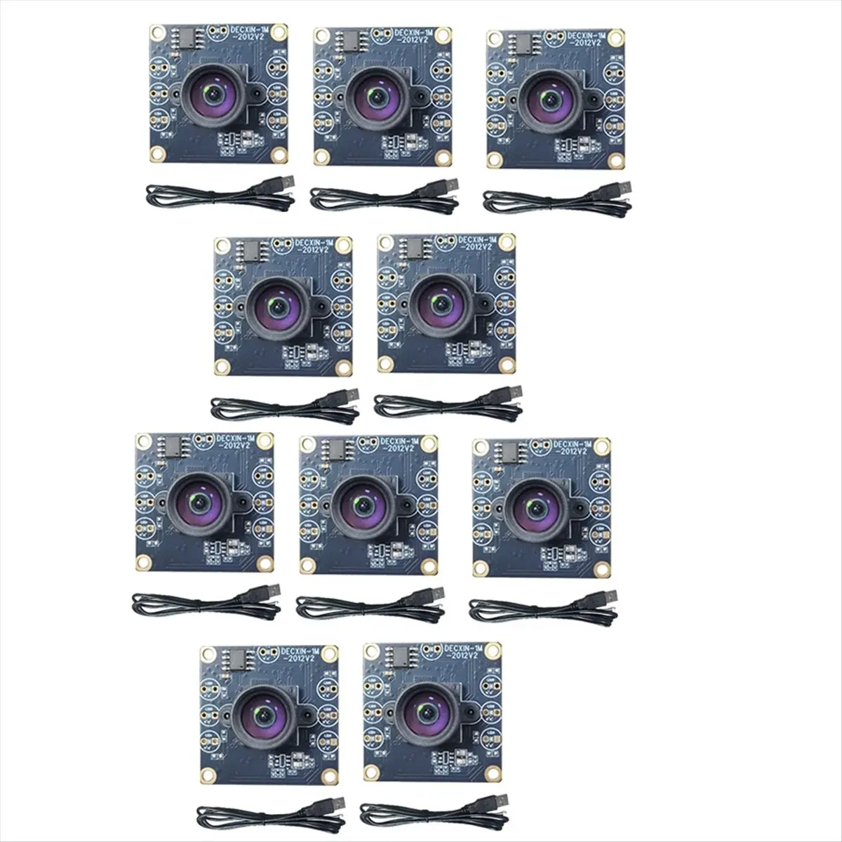 SCLS 10PCS 100 Degree Camera Module 1MP OV9732 1280x720 USB Free Driver Manual Focus with 2 Meter Cable for WinXP/7/8/10 view 3