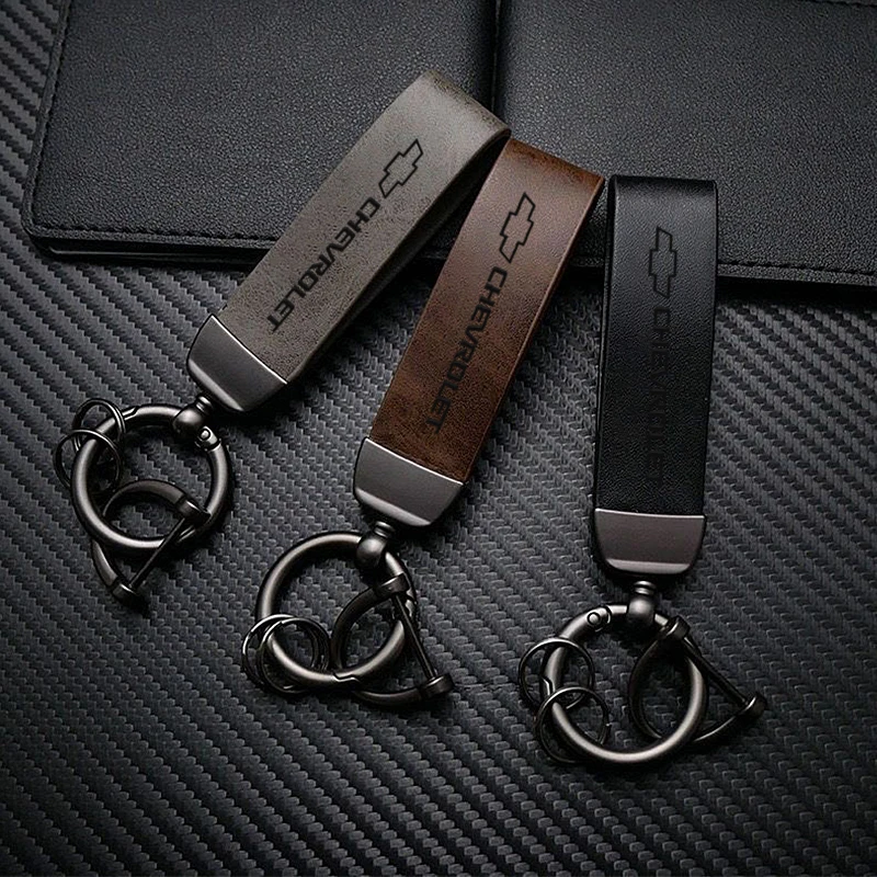 Chaveiro de couro de luxo com logotipo de carro, chaveiro de alta qualidade para interior de automóveis, para Chevrolet Spark Captiva Cruze Epica Nubira Lanos SS Z71