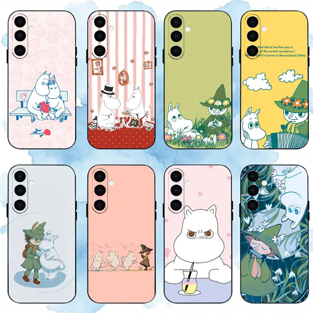 Cute B-ButterbearS Cartoon gift Phone Case Black Silicone Soft For Samsung Galaxy A73,A72,A71,A70,A53,A52,A51