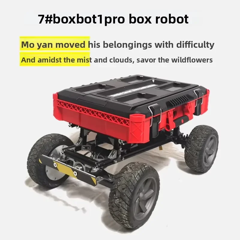 Electric Camping Vehicle with Automatic Following Remote Control One-handed Operation 100-200kg Load Capacity