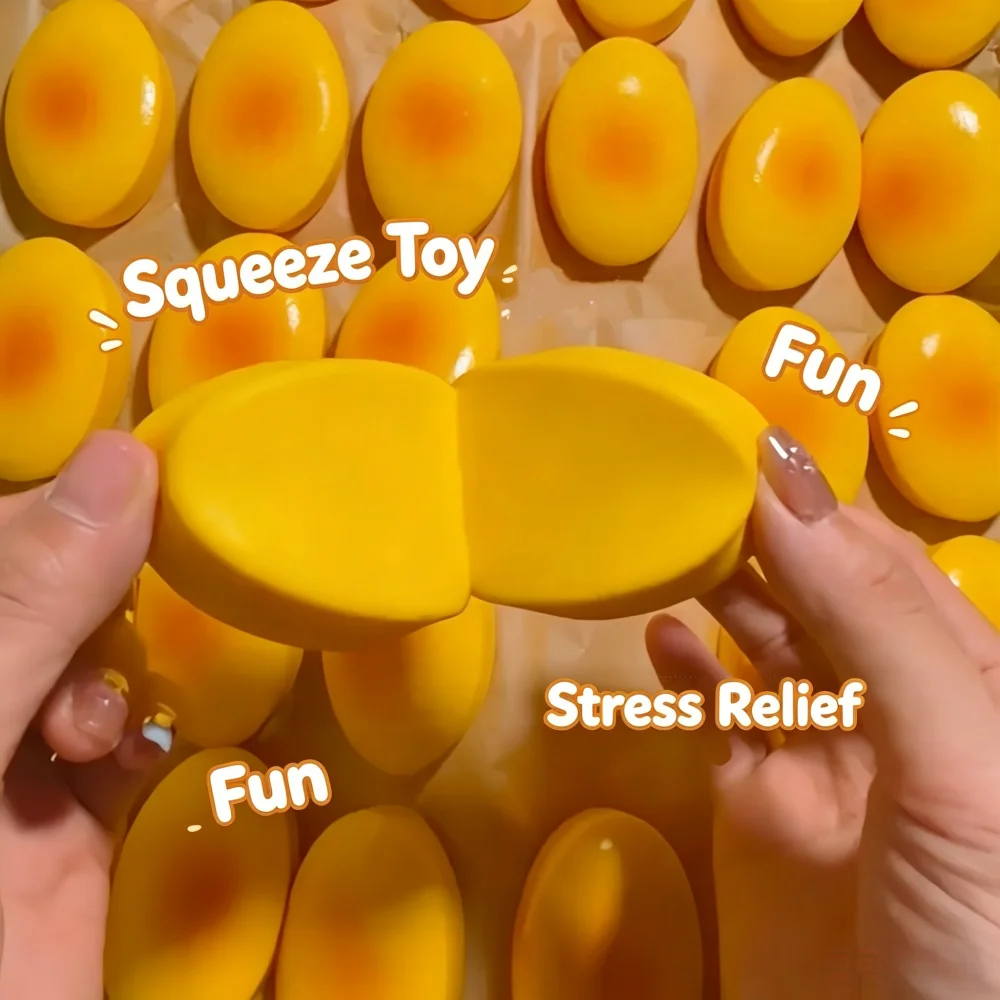 

Squishy Cheese Cake Bread Squeeze Toys Stress Relief Slow Rising Sensory Fidget Toys for Kids and Adults Soft Squeeze Toys