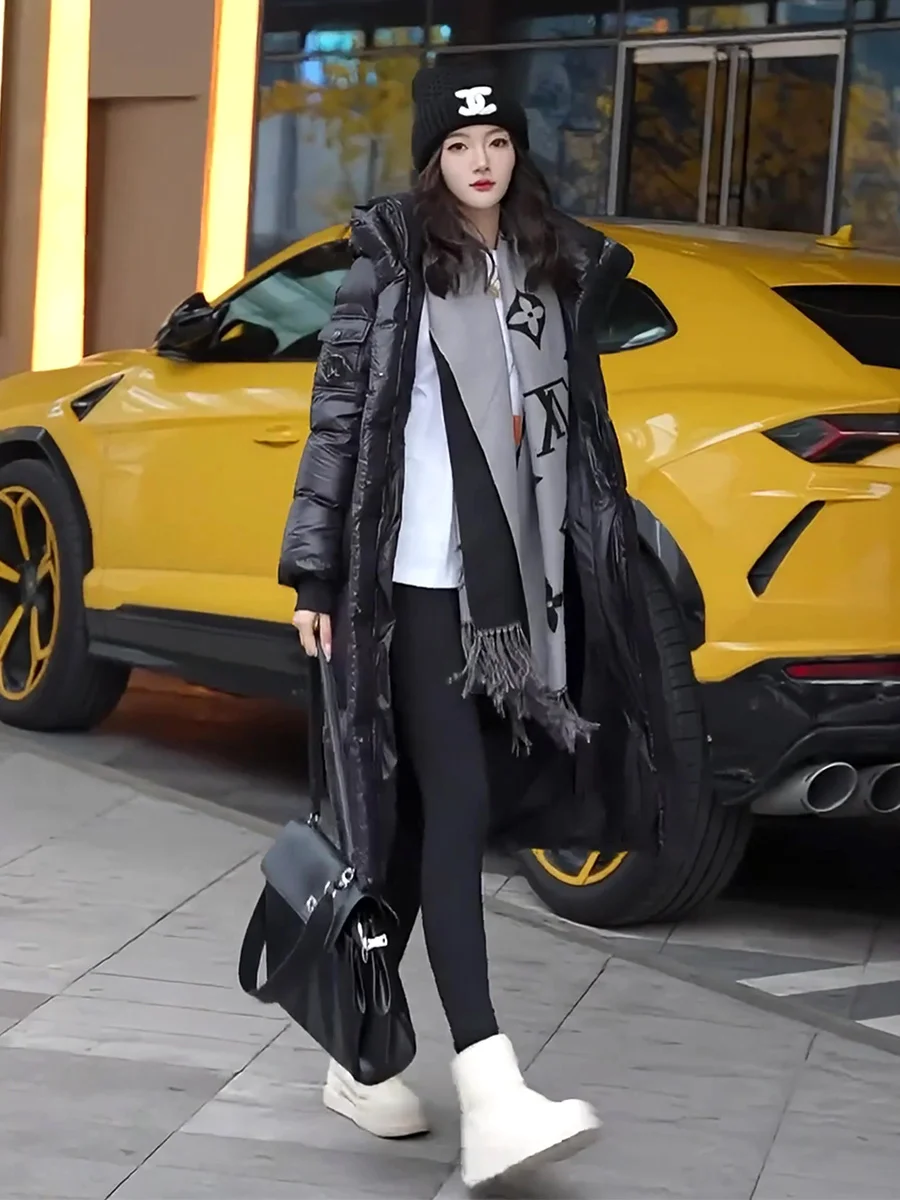 Nuovo Arrivo Invernale: Cappotto Lungo Bianco da Donna in Piumino Ultra Resistente al Freddo, Design Casual con Cerniera, Stile Leisure