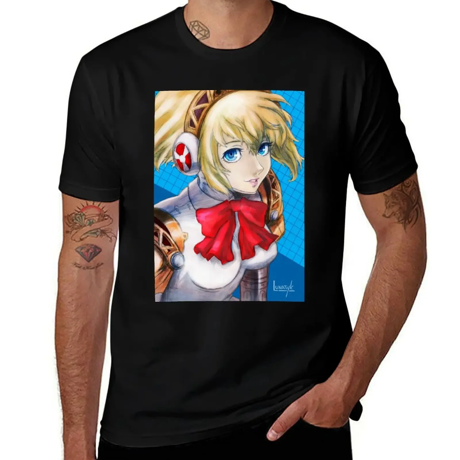 

Aigis T-Shirt cute tops baggy shirts fashion shirts plus sizes vintage t shirt men