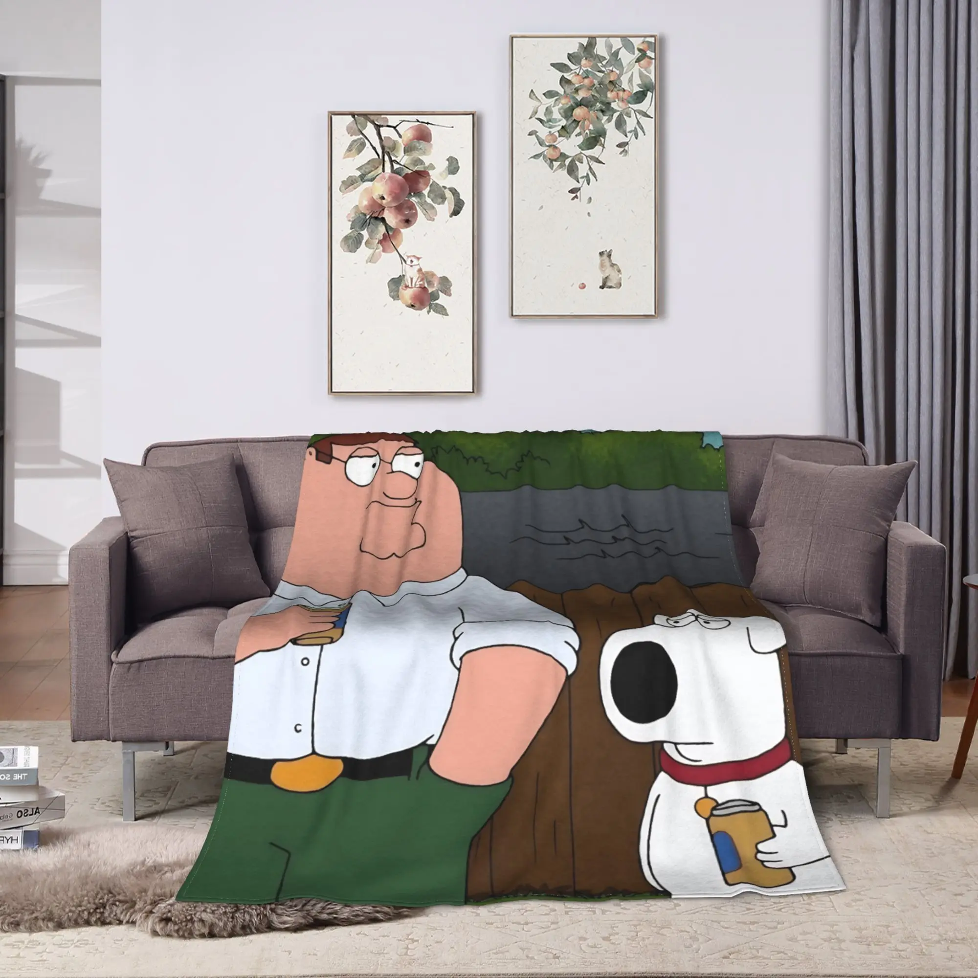 Peter Griffin  Blanket Quality Super Soft  Throw Blanket Winter Child Couch Chair Novelty Bedspread