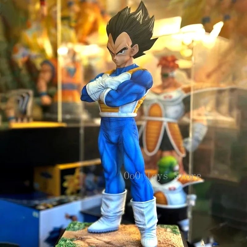 24cm/9.45in Anime Dragon Ball Figures GK Vegeta Action Figures PVC Collection Model Ornament Toys Decoration Doll Gifts