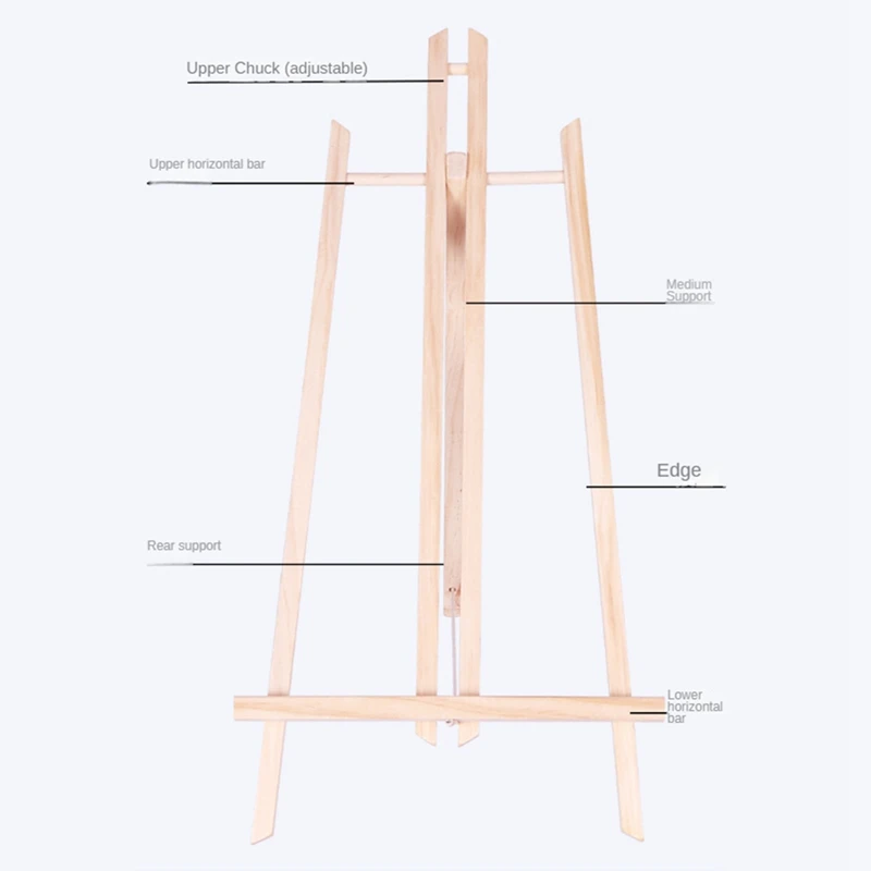 8Pack Wood Easels, Easel Stand For Painting Canvases, And Crafts Tripod, Painting Party Easel For Kids Student School