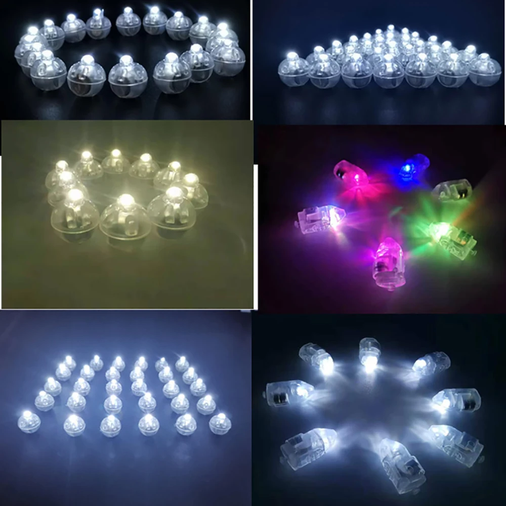 New 50 Pcs/lot Round Ball Led  Lights Mini Flash Lamps For Lantern Christmas Holiday Decoration Car Accessorie Car Product