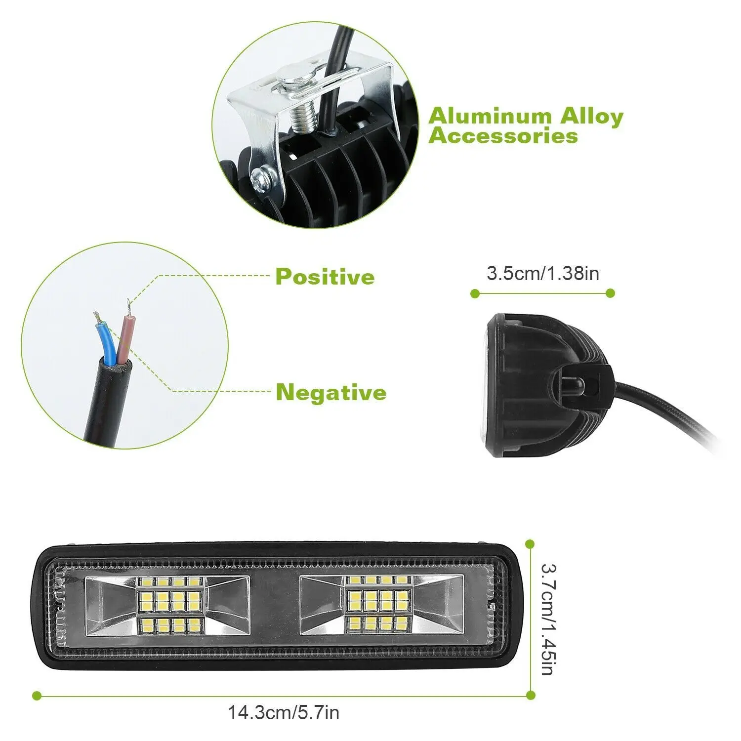 1 30W Wrok ライト LED ストリップ 2835LED 12SMD LED ストリップ、トラック トラクター SUV 4x4 車 LED ヘッドライト作業ストリップに適しています