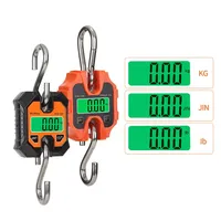 200KG Digital Crane Scales Industrial Hanging Scale Heavy Duty Hanging Hook Handheld Scales Stainless Steel Electronic Weighing