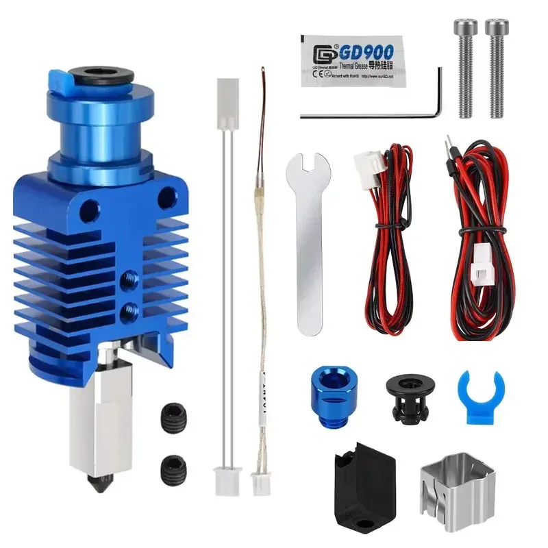 High Speed Print Upgrade Hotend Kit for Ender 3/CR10/VORON 2.4 - J-Head Hi-End Extruder V2 - Fast 3D Printing