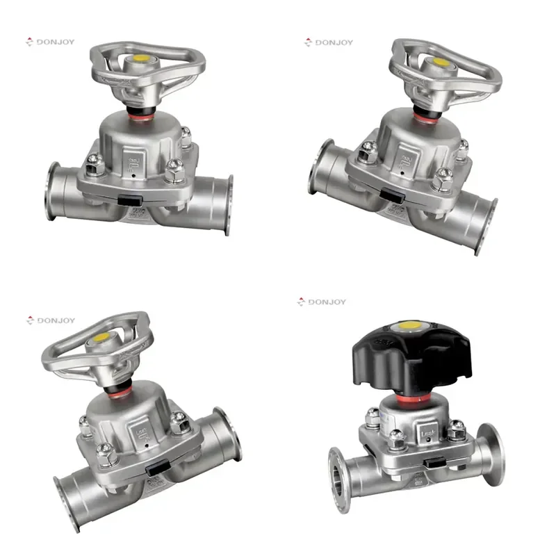 for DONJOY Stainless Steel Sanitary Diaphragm Valve 2 Way Manual Diaphragm Valves for Food Beverage Pharmaceutical Hygienic