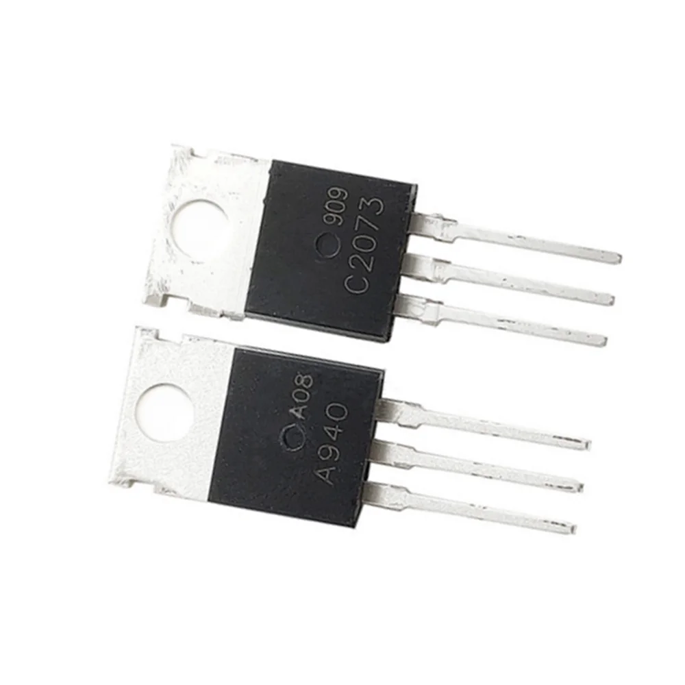 10 قطعة/الوحدة = 5 أزواج 2SA940 2SC2073 A940 C2073 TO-220 الصوت زوج أنبوب TO220 جديد IC في المخزون