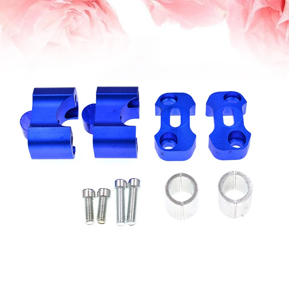 

1pc Motorcycle Handlebar Riser 28Mm Aluminum Fat Bar Clamp Adjustable Professional Dirt Bike Atv Bar Mount Blue