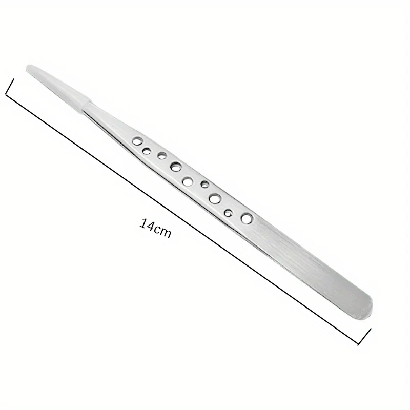 Industrial Tweezers Electronics Anti-static Curved Straight Tip Precision Stainless DIY Hand Tools Sets Forceps Phone Repair image 2