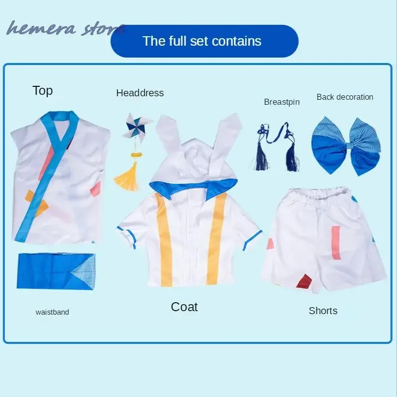 КосплейNito Nazuna Rabbit Косплей Костюм Ансамбль Звезд Шино Хадзиме Маширо Томоя Толстовки Шорты Униформа Костюмы Парик Вечеринка Рол