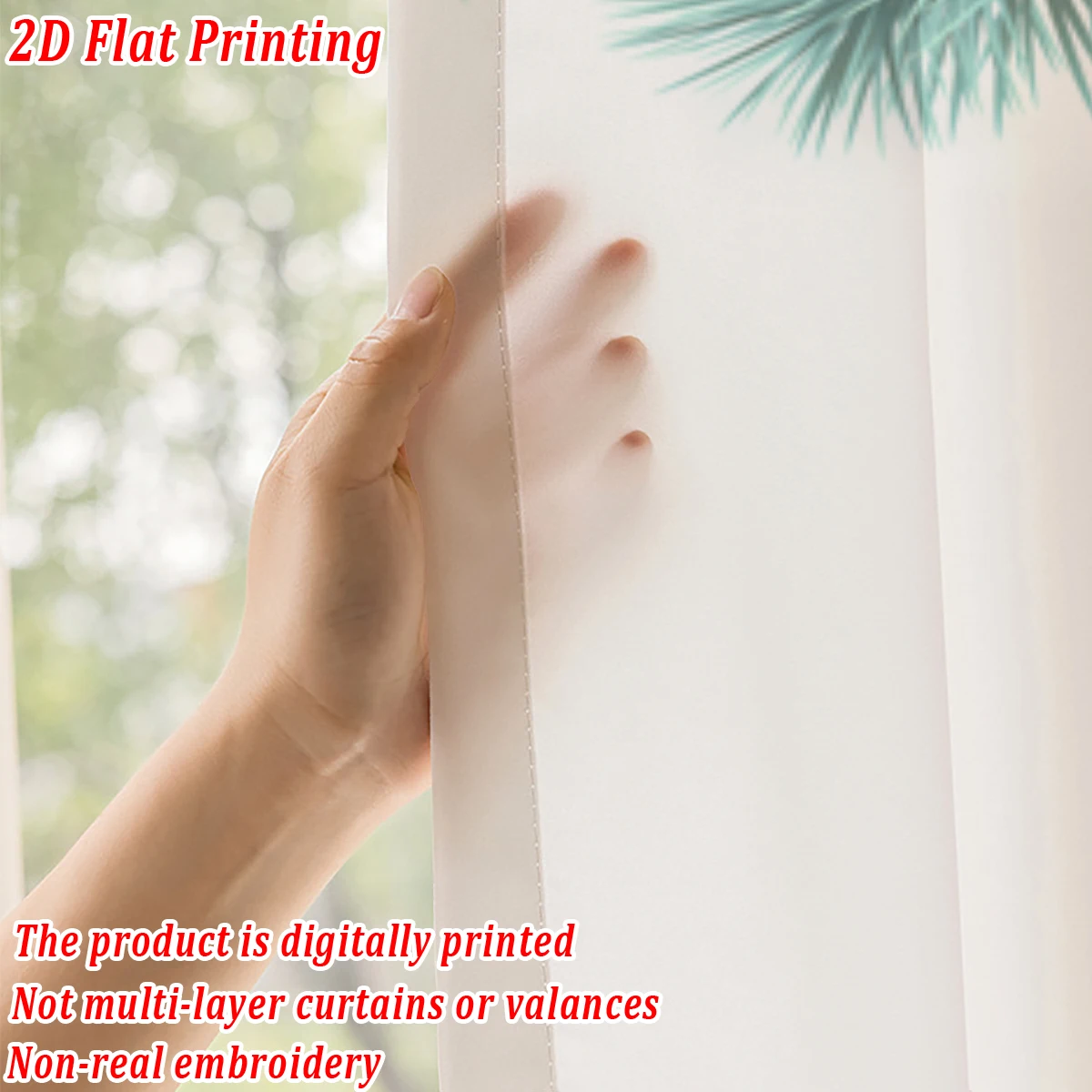 クリスマス柄のキッチン用シアーカーテン、メリークリスマスのボールと松の枝のモチーフ、クリスマスの家の装飾やパーティーに