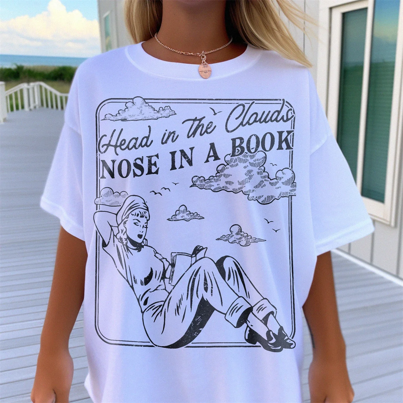 

Nose in A Book Bookish Printed tShirt Tee Crop Top Book Lover T Shirt Gift Unisex Summer Top Youthful Woman Clothes Bookish Tee