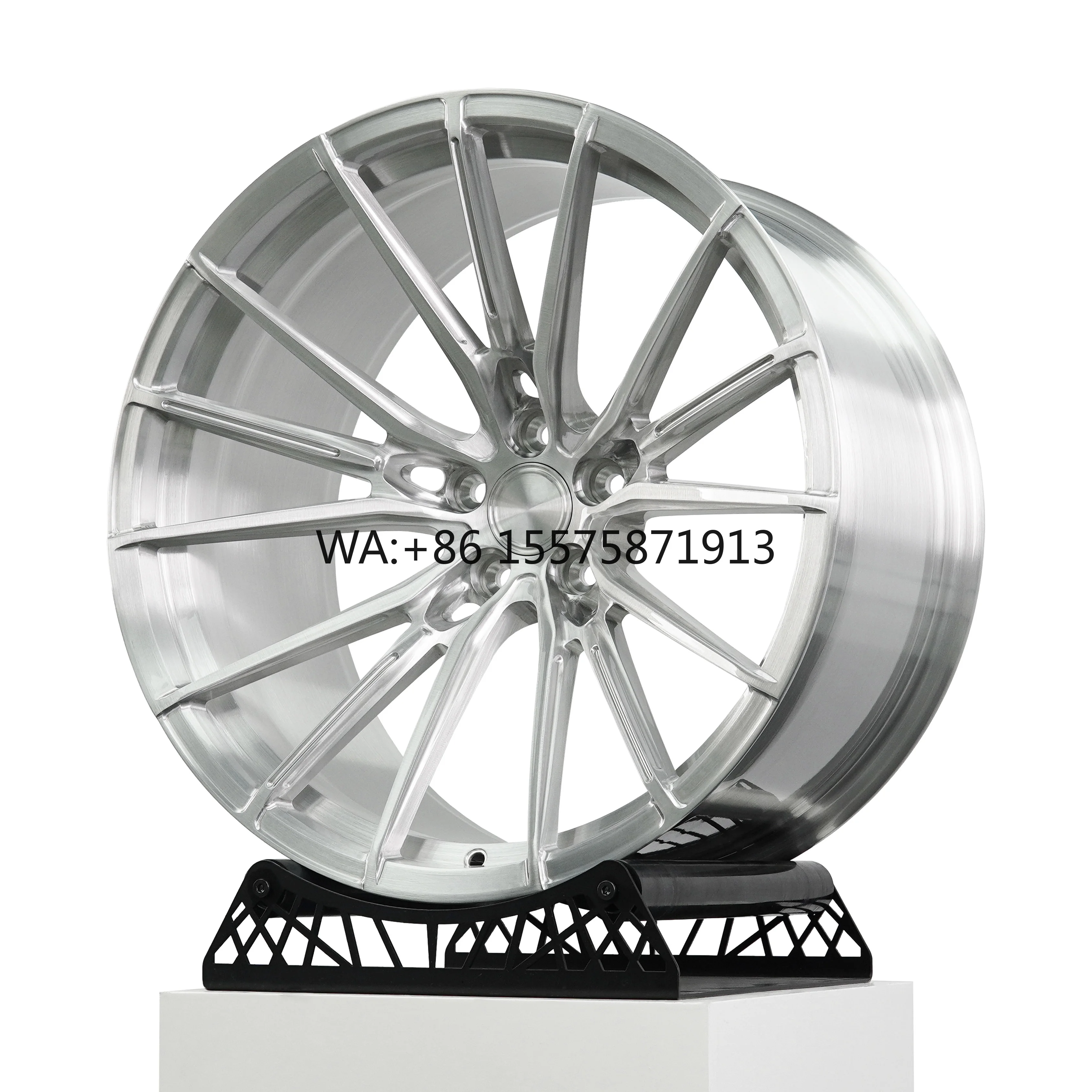 

For CF4 Brushed Silver T6061 Forged Deep Dish Concave Alloy Wheel Rim 18 19 20 21 22 23 24 Inch 5X127 Hub for M3 Lightweight