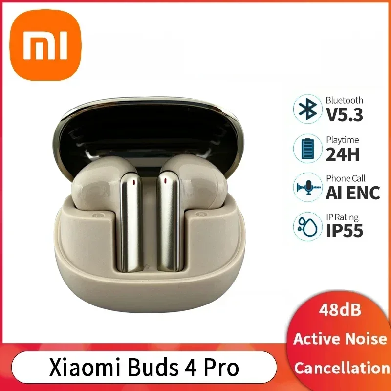 Xiaomi Buds 4 Pro Wireless Bluetooth Headphone Built in Microphone Noise Reduction and Hifi Sound Effects Open Sport Earphones