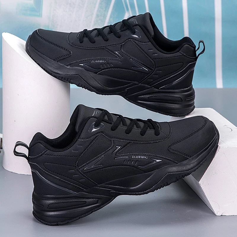 Mens Sports Shoes Fashion High-quality Outdoor Breathable Running Shoes 2024 New Luxury Design Leather Casual Flat Mens Sneakers