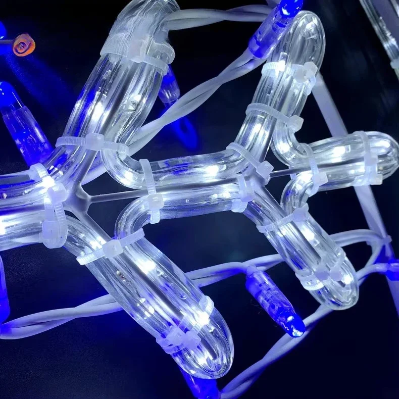 200CM H ×75CM W LED Pattern Lamp Post Outdoor Christmas Decorative Light