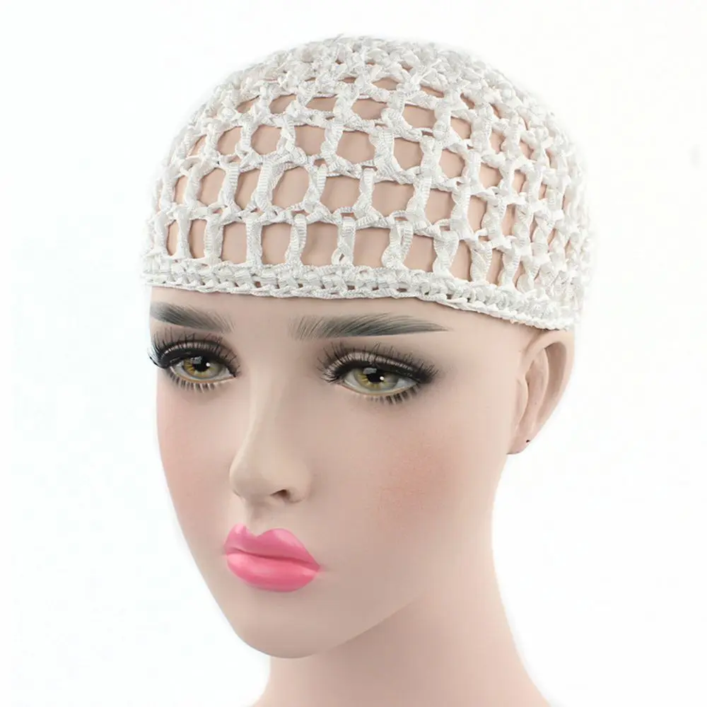 Turbans Women Sleeping Night Handmade Crochet Net Hat Snood Mesh Cap Hair Net