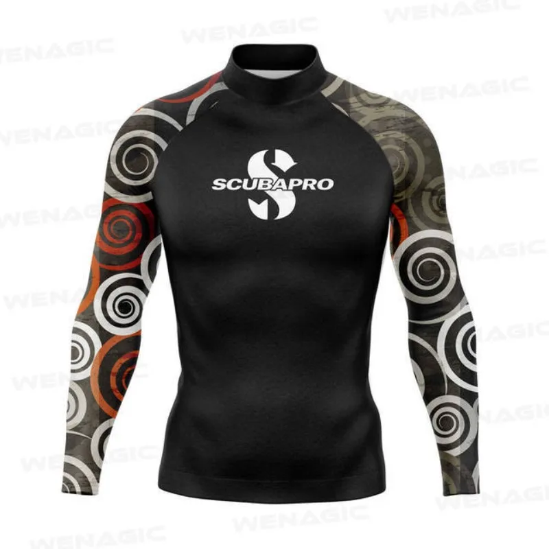 Summer Long-sleeved Surf Suit Outdoor Sports Swimming Top Tight-fitting Quick-drying Men