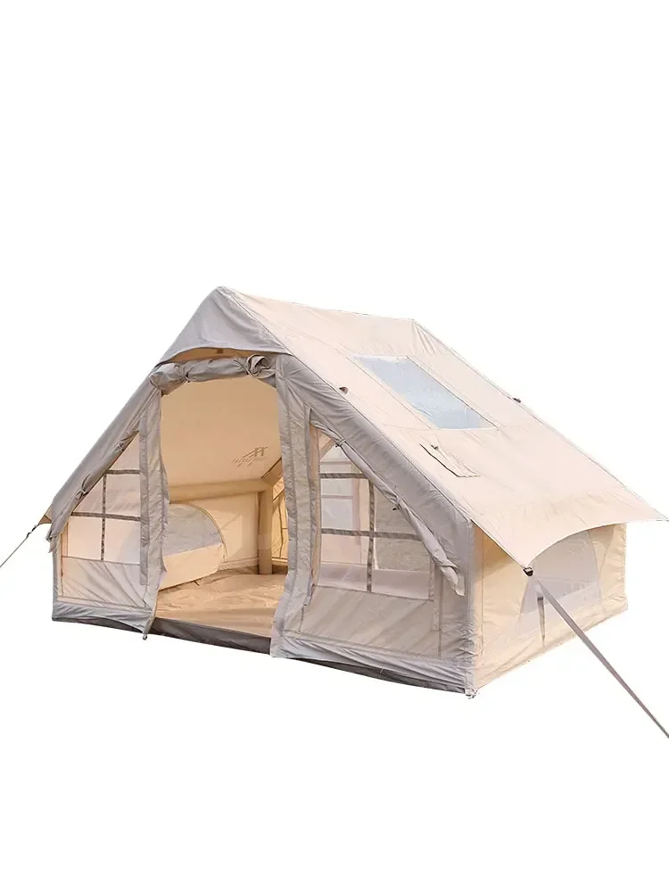 

Быстрая надувная палатка, портативная палатка для кемпинга, непромокаемая, утолщенная, хлопковая, изысканное туристическое снаряжение