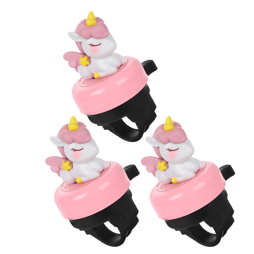 

3pcs Bicycle Bells Universal Cartoon Loud Clear Sound High Sensitivity Button Compatible With Scooters Balance Bikes